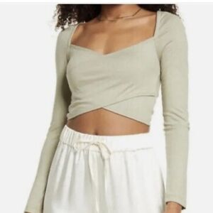 4th & Reckless sz S Longsleeved Crop Top NWOT